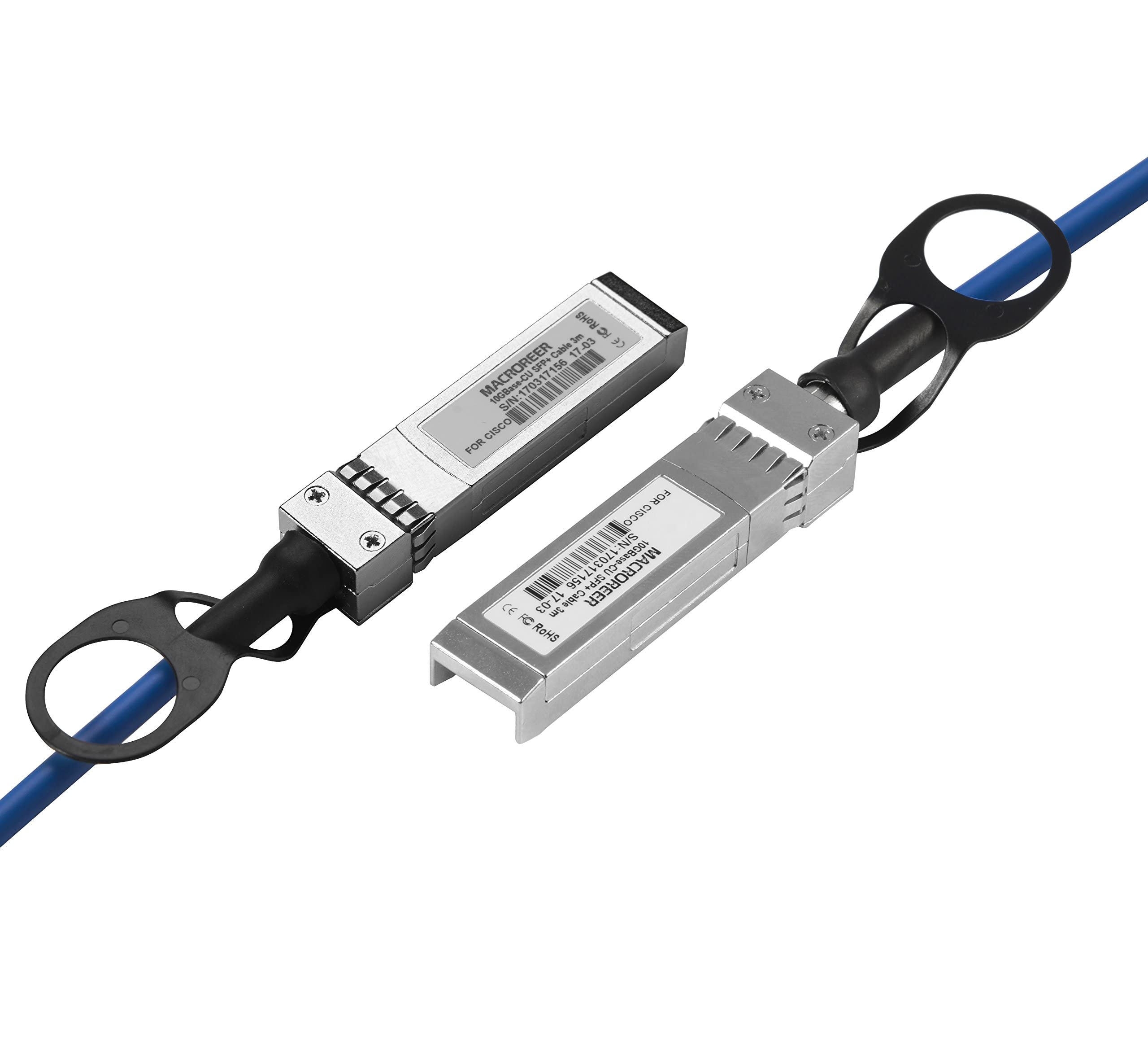 Macroreer Macroreer 10Gbe SFP+ DAC Cables Blue 0.25m Compatible with Cisco Ubiquiti Unifi Twinax SFP Cables - View 4 of 6