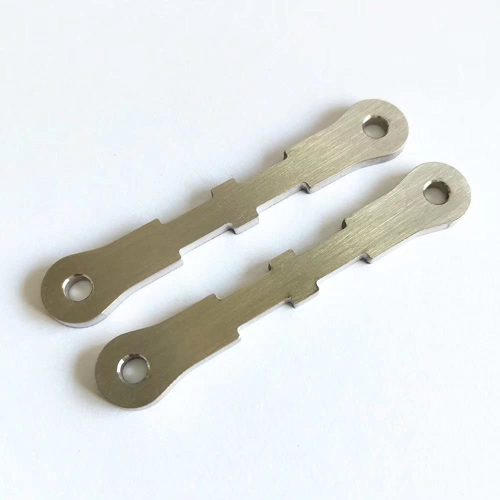 EPTNNASO Stainless Steel Lower Bulkhead Tie Bar Set for Traxxas 1/5 X-MAXX XMAXX 7726 Durable Upgrade Parts 2pcs