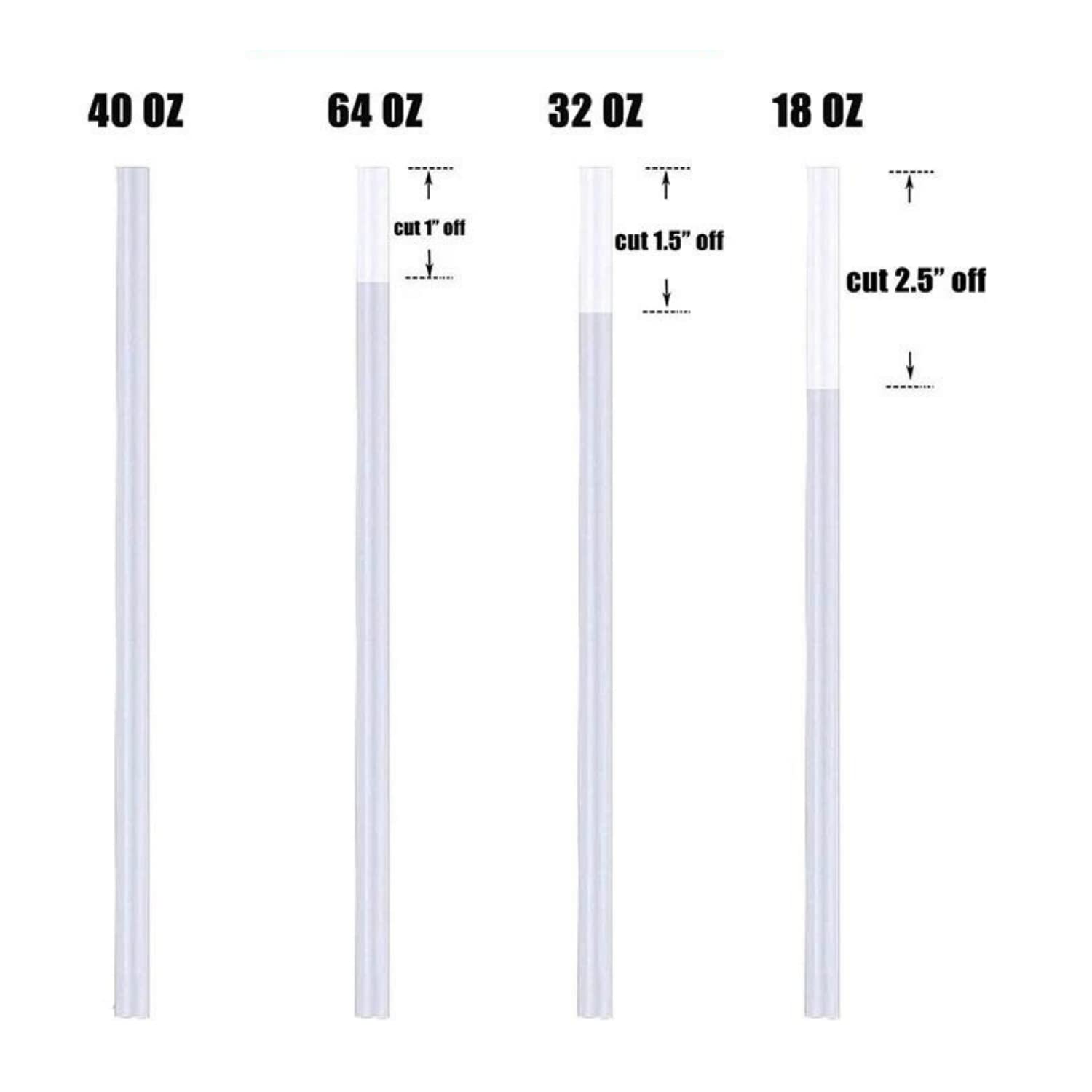 Hydro Energy Hydro Energy Replacement Straws for Hydro Flask Wide Mouth Water Bottle 6 Straws and 2 Brushes Included 9.5 Inch - View 2 of 8