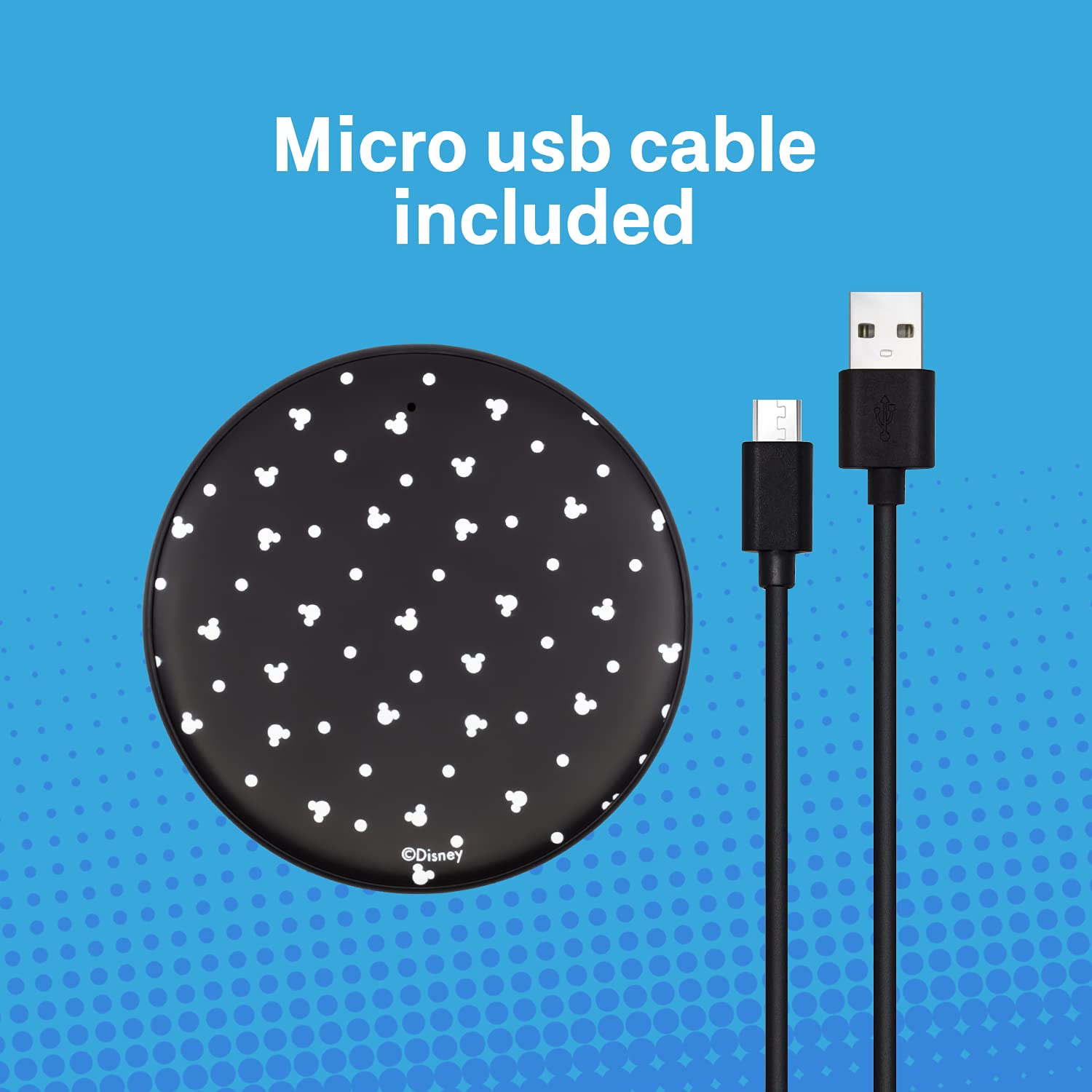 Disney Disney Mickey Mouse Wireless Charging Pad Universally Compatible Qi Charging Station Perfect Gift for Fans and Adults - View 3 of 9