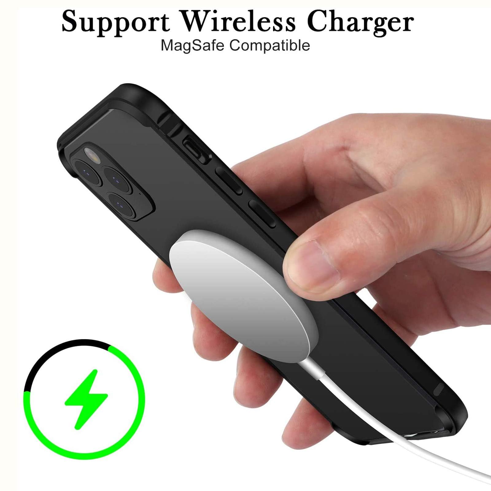 AOPNN Aluminum Metal Bumper Frame Case for iPhone 13 Pro Slim Hard Armor with Soft Inner and Raised Edge Protection Black 61 Inch - View 6 of 8