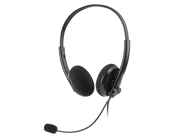 Monoprice Monoprice WFH Wired Headset Lightweight Adjustable Mic USB Controller for Virtual Meetings Workstream Collection - View 3 of 7