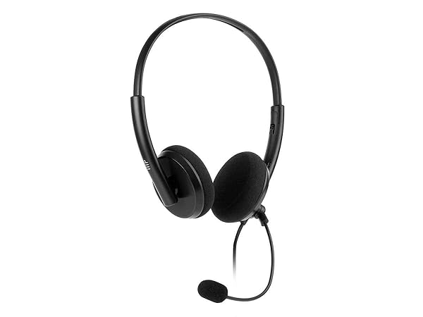 Monoprice Monoprice WFH Wired Headset Lightweight Adjustable Mic USB Controller for Virtual Meetings Workstream Collection - View 4 of 7