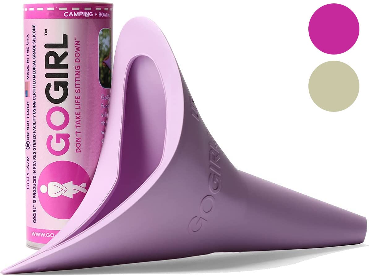 GoGirl GoGirl Female Urination Device Portable Urinal for Women Soft Flexible Reusable Pee Funnel Medical Grade Silicone Made in USA Pink