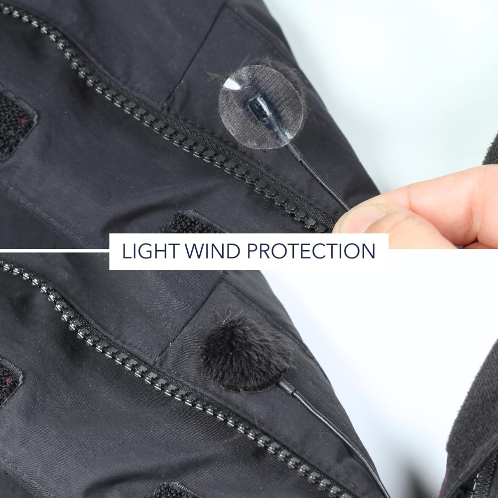 URSA Straps URSA Plush Circles 5mm Short Fur LAV Covers Super Soft Reusable 25mm Diameter 9 Circles 30 Stickies Black - View 5 of 7