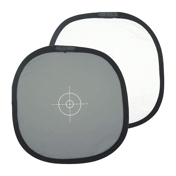 Foto&Tech "Foto&Tech 18% Gray Card & White Balance Disc - Collapsible Reflector for Photography (24"/60cm) with Nylon Bag & Cable Tie" - View 3 of 8