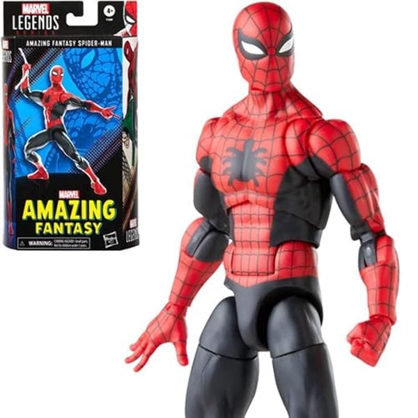 Spider-Man Spider-Man Marvel Legends 60th Anniversary Action Figure - 6-Inch Classic with 9 Accessories for Ages 4+