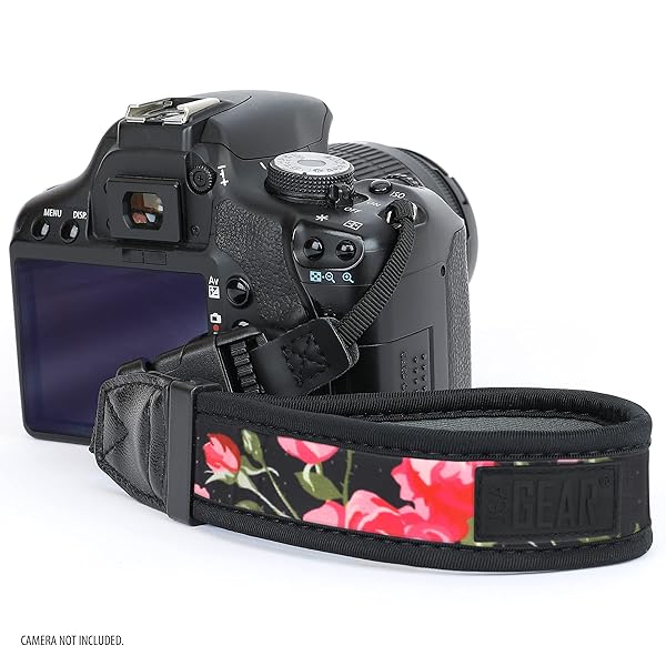 USA Gear USA GEAR Floral Camera Wrist Strap - Neoprene Hand Strap for Canon, Nikon, Sony & More with Quick Release Buckles - View 8 of 10