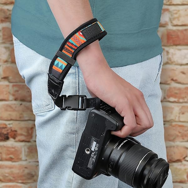 USA Gear USA GEAR Neoprene Camera Wrist Strap - Comfortable Quick Release for Canon, Nikon, Sony & More - Ideal for Mirrorless Cameras - View 7 of 11