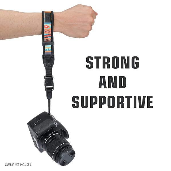 USA Gear USA GEAR Neoprene Camera Wrist Strap - Comfortable Quick Release for Canon, Nikon, Sony & More - Ideal for Mirrorless Cameras - View 8 of 11