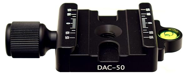 Desmond Photographic "Desmond DAC-50 50mm QR Clamp with 1/4" Adapter - Arca-Swiss Compatible Tripod Head Quick Release"