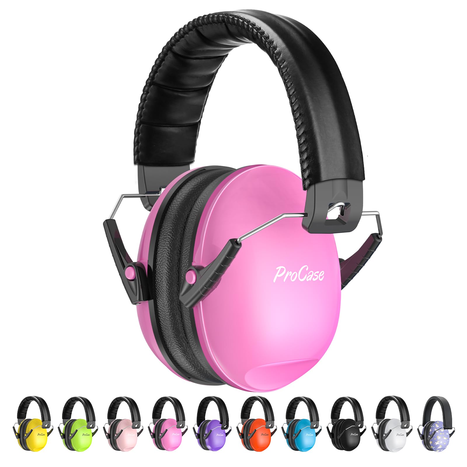 ProCase ProCase Noise Cancelling Headphones for Kids with 27dB Noise Reduction Ear Muffs for Concerts Fireworks and Autism Sensory Needs Pink