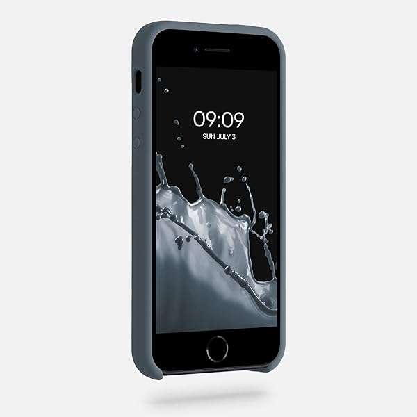 kwmobile kwmobile TPU Silicone Case for iPhone SE (1st Gen), iPhone 5 & 5S - Dark Slate Soft Finish Phone Cover - View 3 of 7