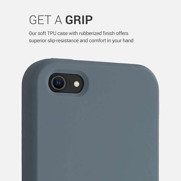 kwmobile kwmobile TPU Silicone Case for iPhone SE (1st Gen), iPhone 5 & 5S - Dark Slate Soft Finish Phone Cover - View 4 of 7