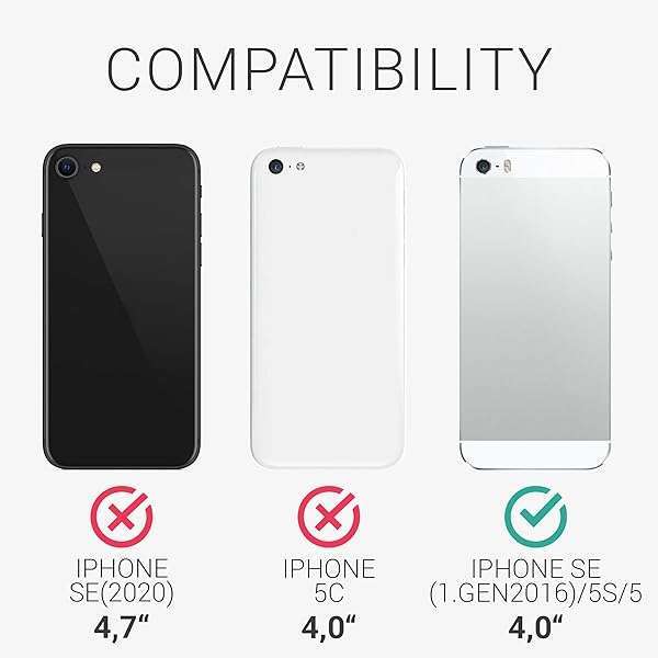 kwmobile kwmobile TPU Silicone Case for iPhone SE (1st Gen), iPhone 5 & 5S - Dark Slate Soft Finish Phone Cover - View 6 of 7