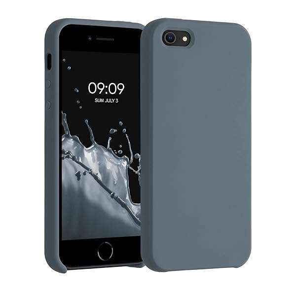 kwmobile kwmobile TPU Silicone Case for iPhone SE (1st Gen), iPhone 5 & 5S - Dark Slate Soft Finish Phone Cover - View 2 of 7