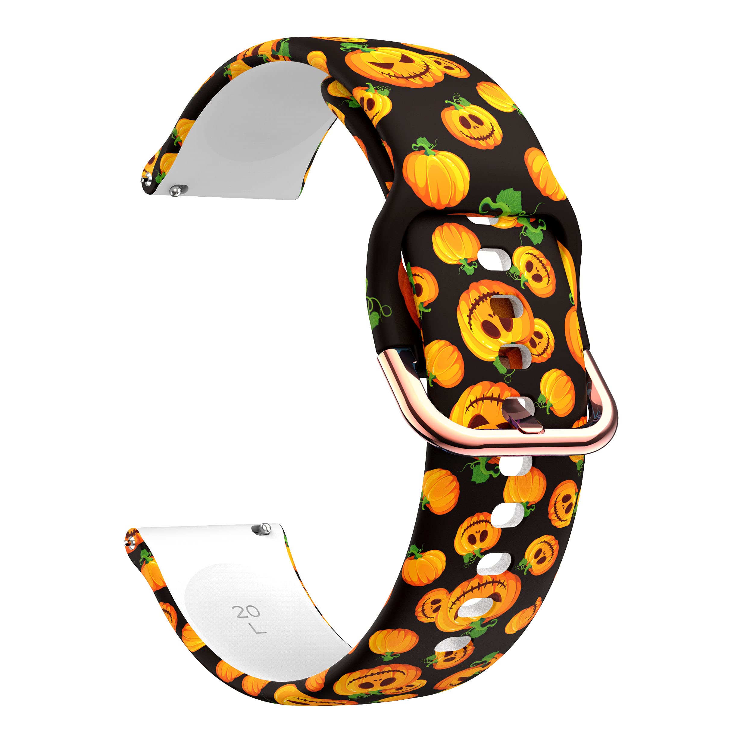 TOOLAIK TOOLAIK Floral Bands for Samsung Galaxy Watch 4/5/6/7 - Stylish 40mm/44mm Silicone Bands for Men & Women - View 2 of 4