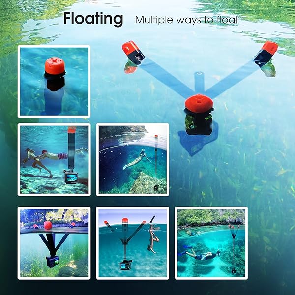 SOONSUN SOONSUN 4in1 Floating Selfie Stick Tripod for GoPro & Action Cameras - Waterproof Monopod Grip for Ultimate Adventure Shots - View 5 of 8