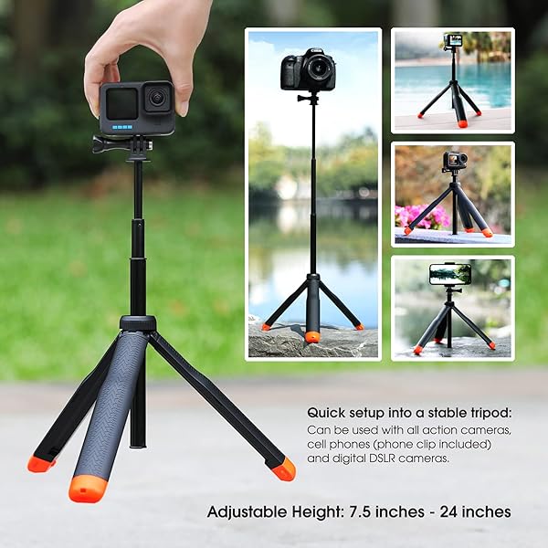 SOONSUN SOONSUN 4in1 Floating Selfie Stick Tripod for GoPro & Action Cameras - Waterproof Monopod Grip for Ultimate Adventure Shots - View 6 of 8