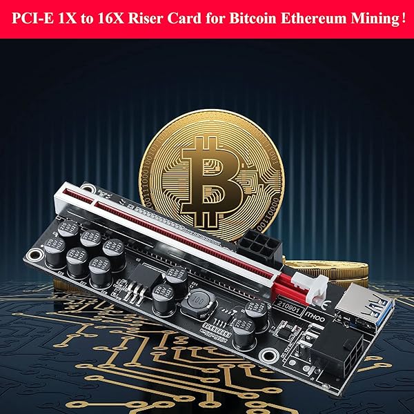 MZHOU Buy MZHOU 6-Pack PCI-E 1X to 16X Riser Card for Bitcoin & Ethereum Mining - High-Performance Adapter - View 4 of 9