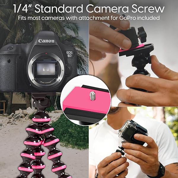 TalkWorks TalkWorks Flexible Tripod for iPhone & Android - Bendable Legs, Mini Remote for Selfies & Vlogging - Perfect for Beauty & Live Streaming - View 7 of 9