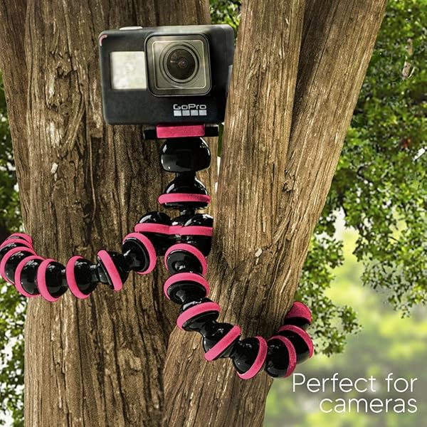 TalkWorks TalkWorks Flexible Tripod for iPhone & Android - Bendable Legs, Mini Remote for Selfies & Vlogging - Perfect for Beauty & Live Streaming - View 9 of 9