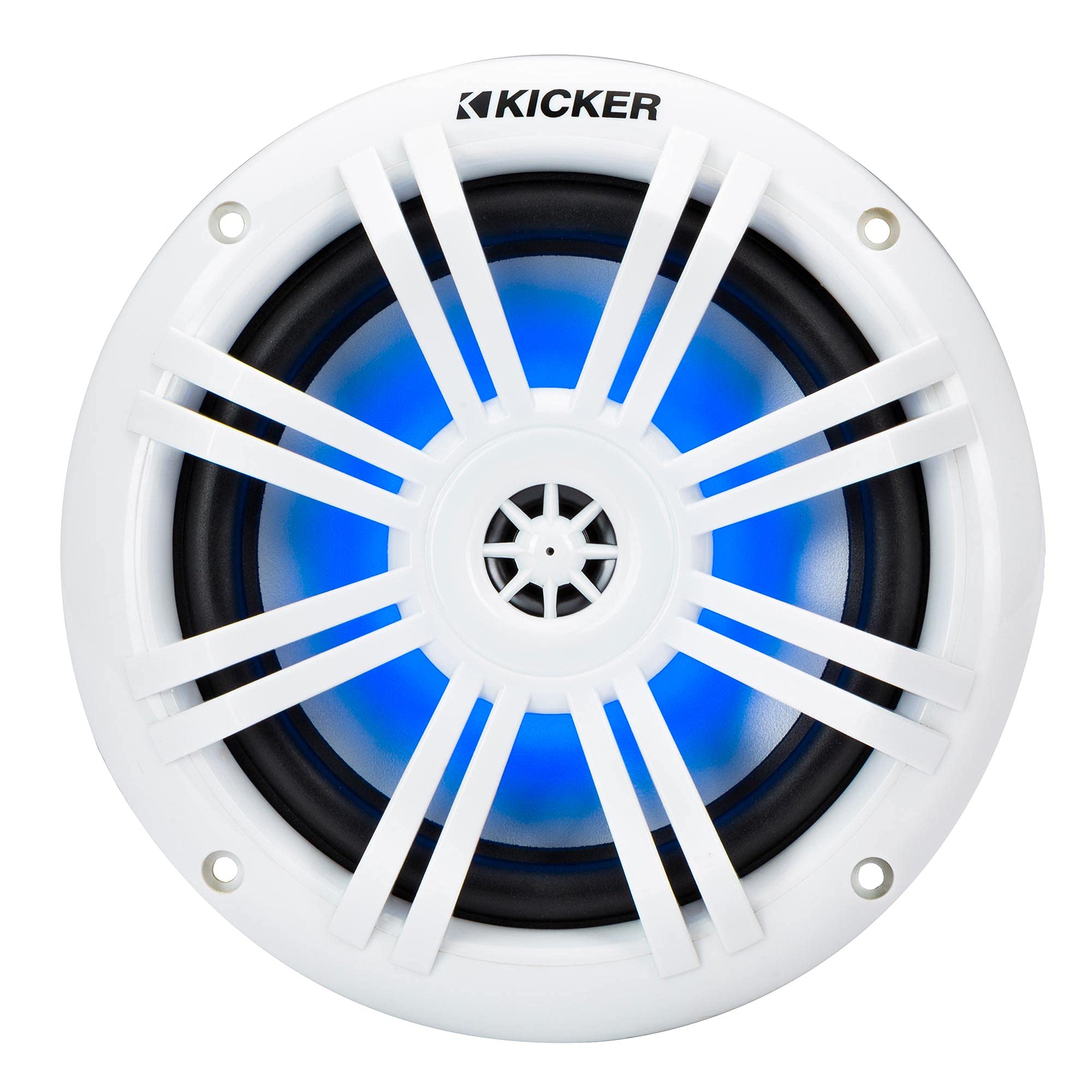KICKER "Buy Kicker 49KM604WL 6.5" Blue LED Marine Coaxial Speakers - High-Quality Sound & Style" - View 4 of 7