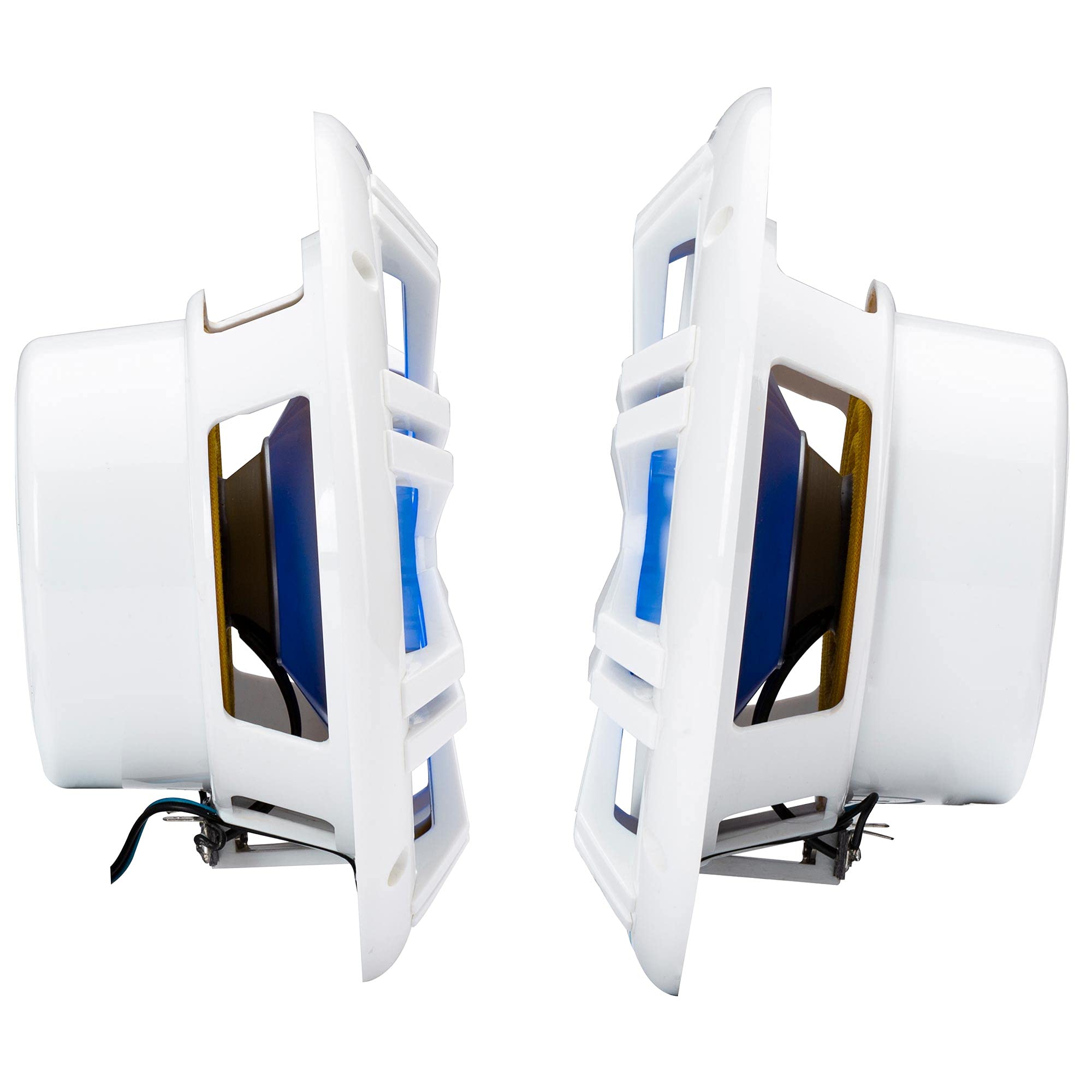 KICKER "Buy Kicker 49KM604WL 6.5" Blue LED Marine Coaxial Speakers - High-Quality Sound & Style" - View 7 of 7