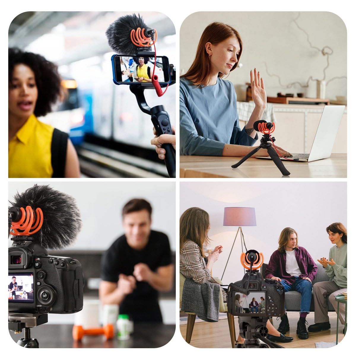 PIXEL PIXEL M80 Professional Shotgun Microphone Super Cardioid for Canon EOS Nikon DSLR Cameras and Camcorders - View 4 of 8