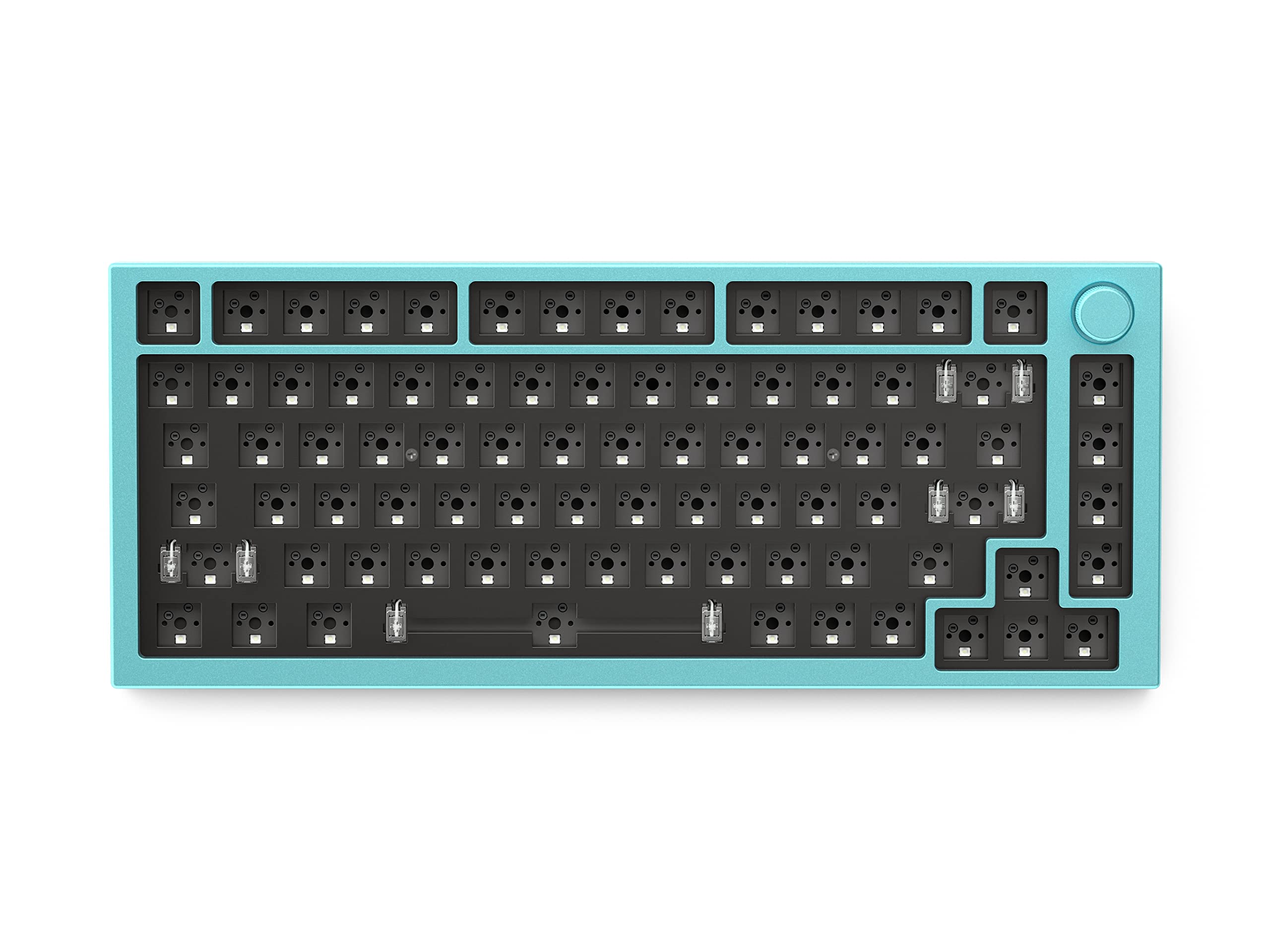 GLORIOUS Glorious Top Frame for GMMK PRO - Premium Aluminum Mount for 75% Gaming Keyboard (E-White) - Perfect for PC Gaming & Programming - View 2 of 8