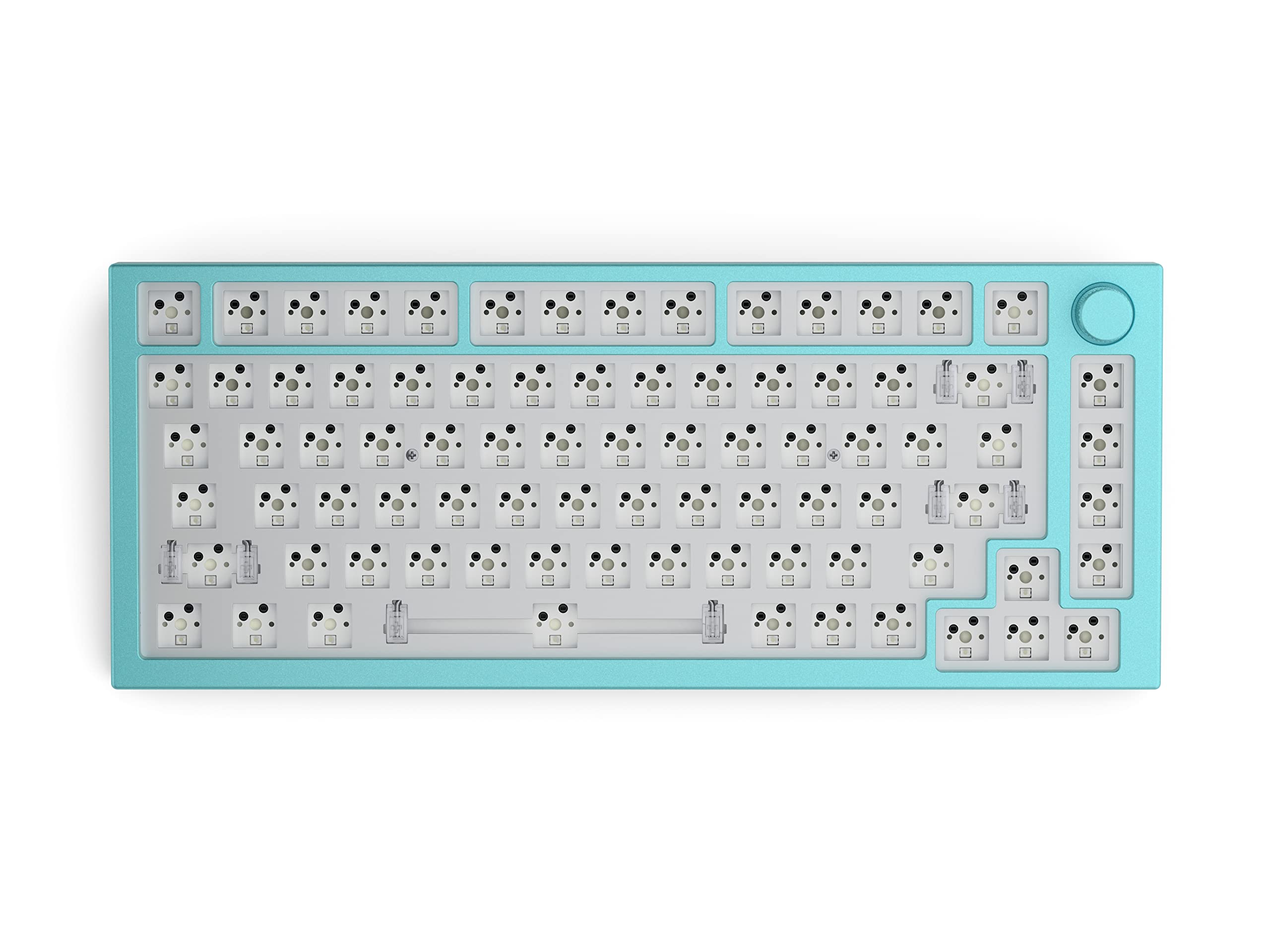 GLORIOUS Glorious Top Frame for GMMK PRO - Premium Aluminum Mount for 75% Gaming Keyboard (E-White) - Perfect for PC Gaming & Programming - View 3 of 8