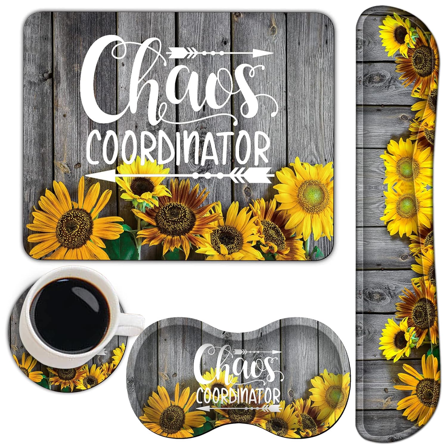 SDFCVBTYU Ergonomic Leopard Print Keyboard and Mouse Wrist Rest Set with Coaster for Home Office Gaming Comfort - View 8 of 9