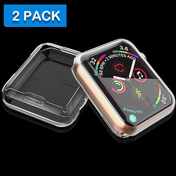 JULK Julk 41mm Apple Watch Case 2-Pack: Ultra-Thin TPU Screen Protector for Series 9, 8, & 7 - Transparent & Protective - View 4 of 10