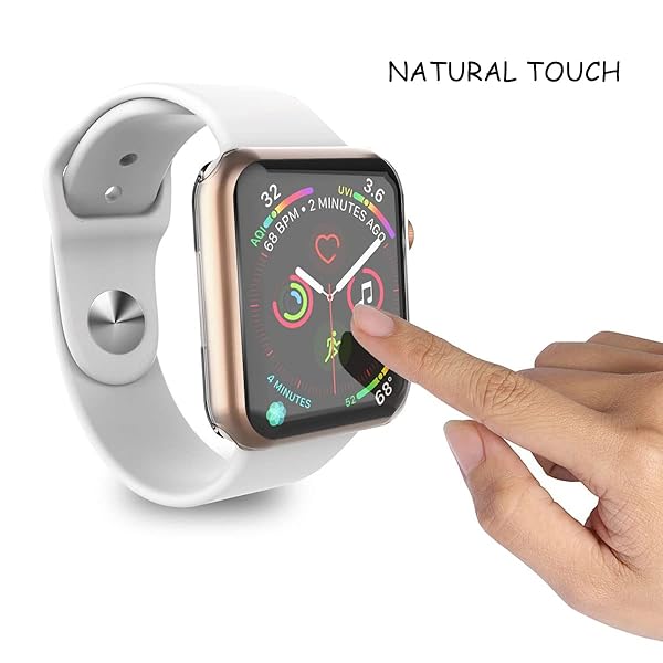 JULK Julk 41mm Apple Watch Case 2-Pack: Ultra-Thin TPU Screen Protector for Series 9, 8, & 7 - Transparent & Protective - View 6 of 10