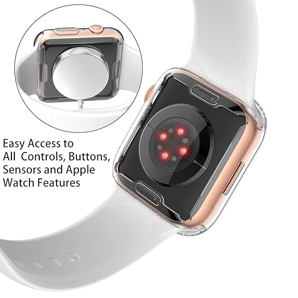 JULK Julk 41mm Apple Watch Case 2-Pack: Ultra-Thin TPU Screen Protector for Series 9, 8, & 7 - Transparent & Protective - View 7 of 10