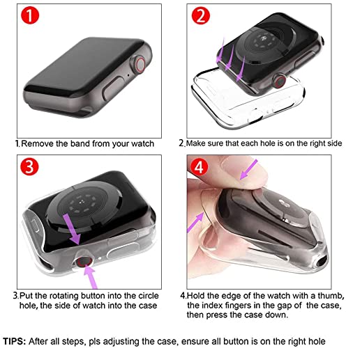 JULK Julk 41mm Apple Watch Case 2-Pack: Ultra-Thin TPU Screen Protector for Series 9, 8, & 7 - Transparent & Protective - View 10 of 10