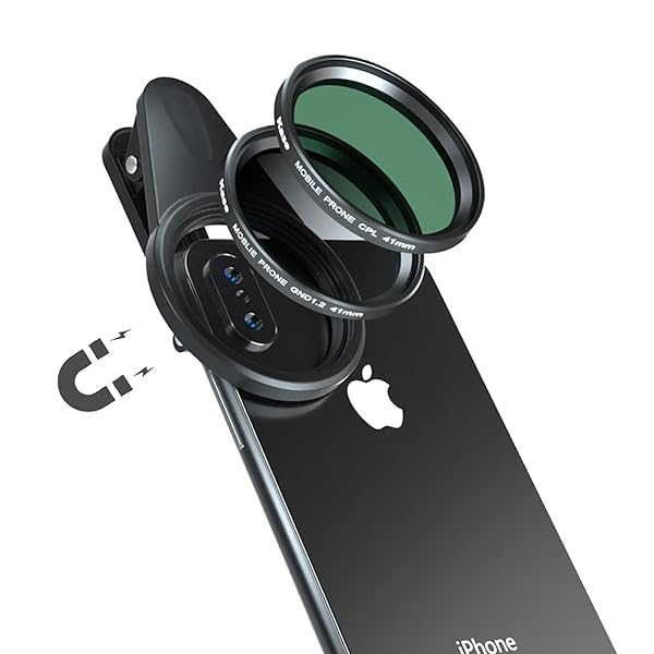 Kase Kase 41mm Magnetic CPL & ND1.2 Filter Kit for iPhone & Samsung Smartphones - Enhance Your Photography!