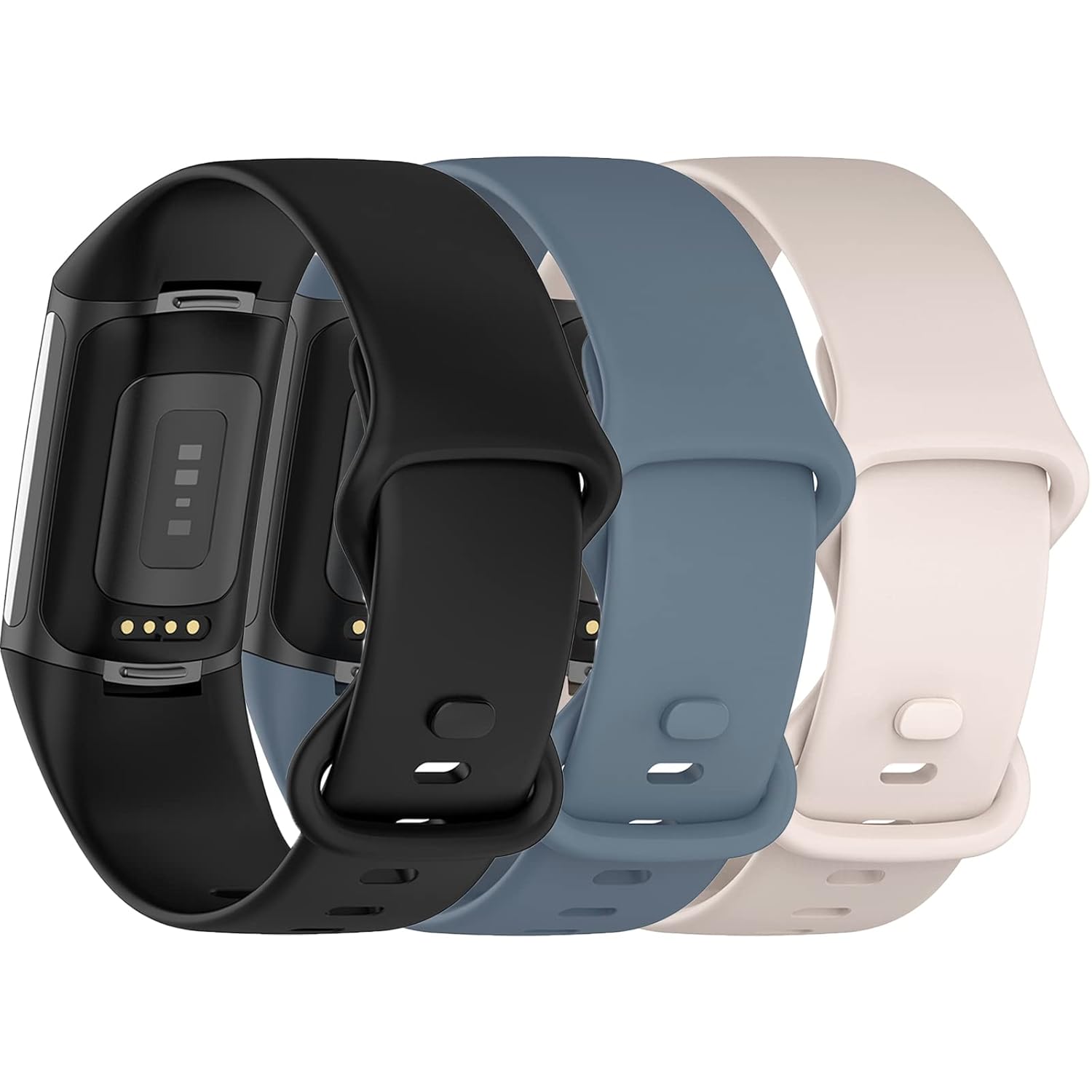 TopPerfekt TopPerfekt Adjustable Soft Silicone Bands for Fitbit Charge 5 Sport Replacement Straps for Men and Women - View 2 of 9