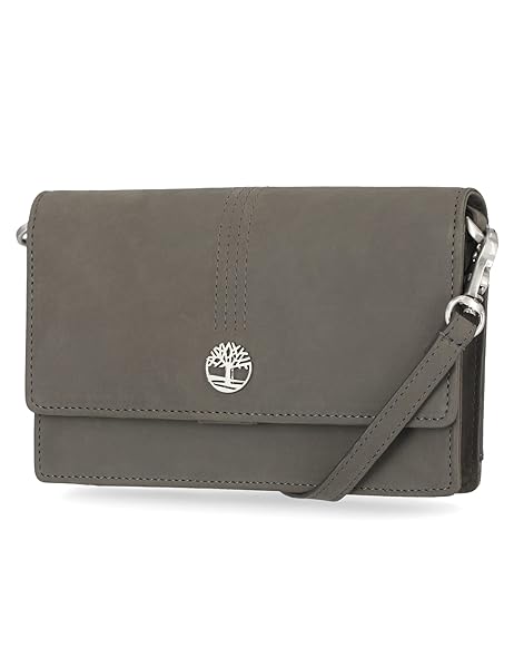 Timberland Shop Timberland Women's RFID Leather Crossbody Bag Wallet in Castlerock Nubuck - Stylish & Secure Purse