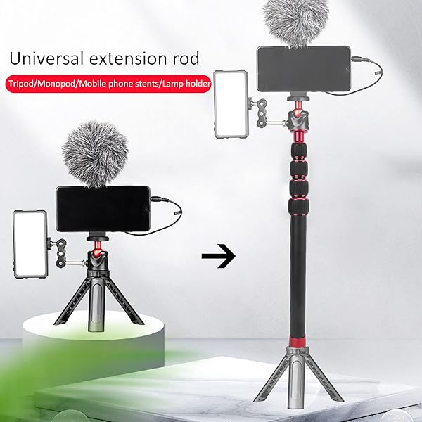 VBESTLIFE "Professional Aluminum Alloy Camera Monopod 33.5-108cm - Universal 1/4" Screw Tripod Extension Rod" - View 4 of 11