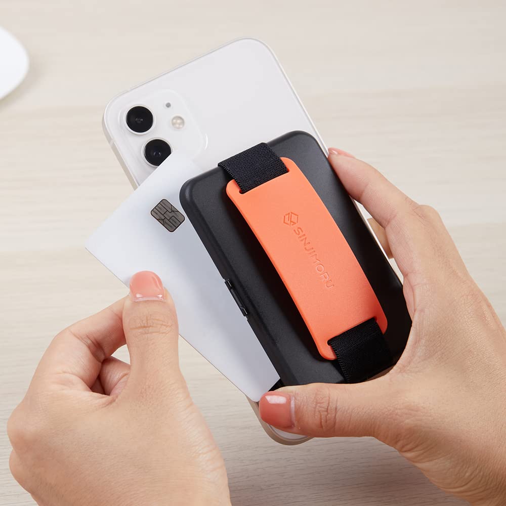 Sinjimoru Sinjimoru MagSafe Wallet: Secure Magnetic Card Holder & Stand for iPhone 16/15/14/13/12 - M-Card Zip Blue - View 2 of 8