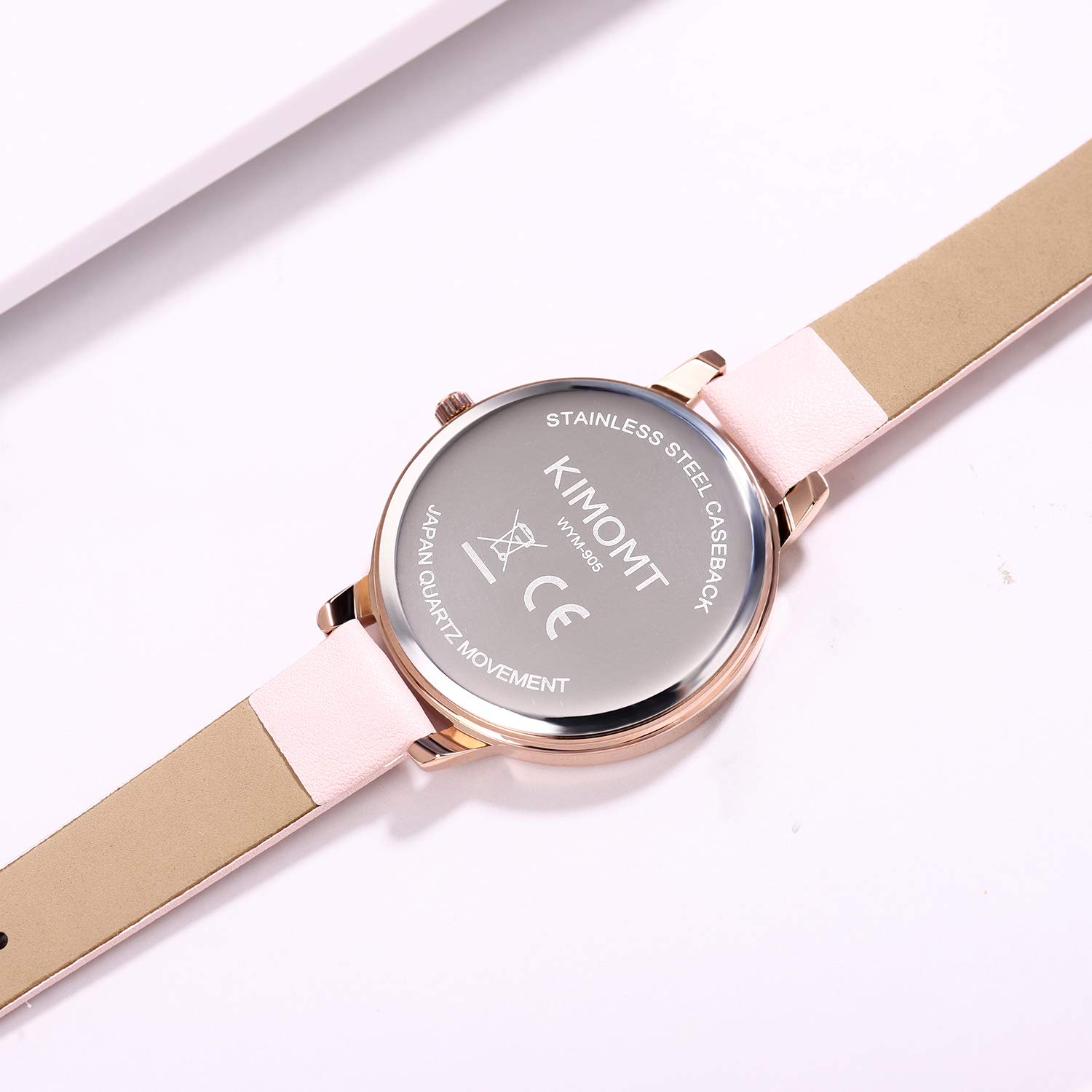 KIMOMT KIMOMT Women's Luxury Quartz Watches Waterproof Leather Band Fashion Wristwatch for Ladies - View 6 of 8