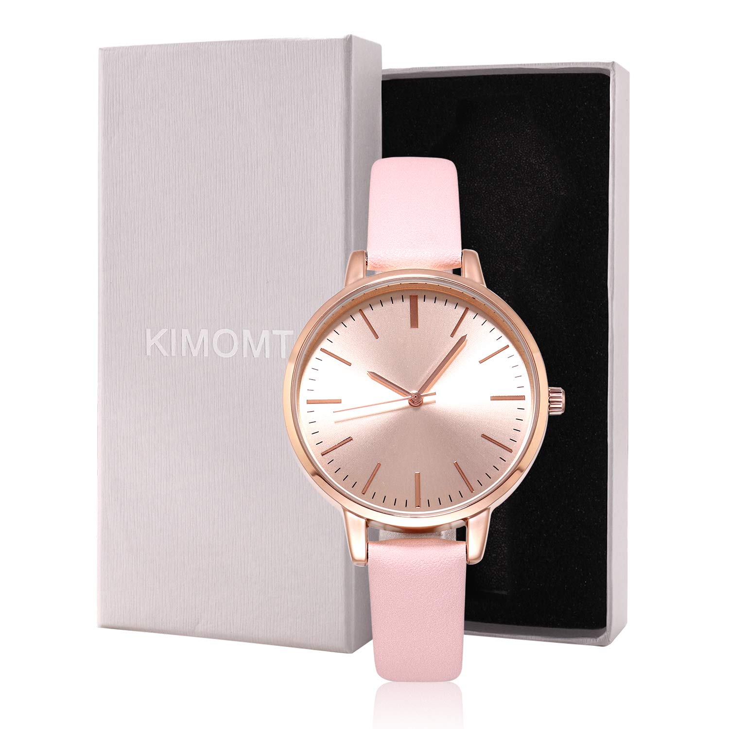 KIMOMT KIMOMT Women's Luxury Quartz Watches Waterproof Leather Band Fashion Wristwatch for Ladies - View 8 of 8