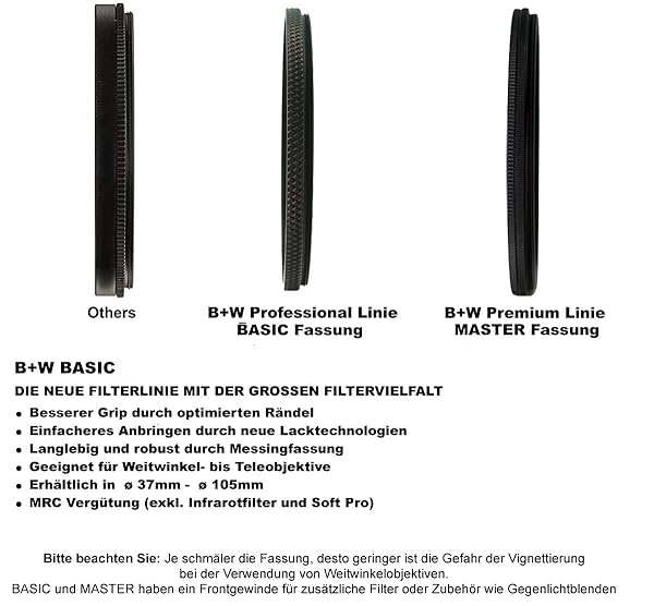 B+W Buy B+W 49mm Basic Black & White MRC 040M Glass Filter - Enhance Your Photography - View 8 of 8