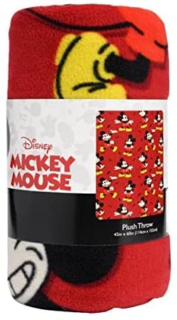 UPD Mickey Mouse Fleece Throw Blanket Soft Cozy Plush Lightweight Fabric for Kids Bedroom Decor 45x60 Inches - View 5 of 5