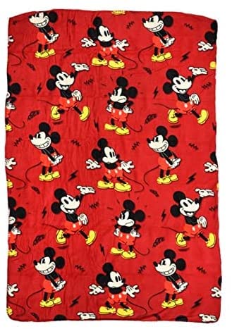 UPD Mickey Mouse Fleece Throw Blanket Soft Cozy Plush Lightweight Fabric for Kids Bedroom Decor 45x60 Inches - View 2 of 5