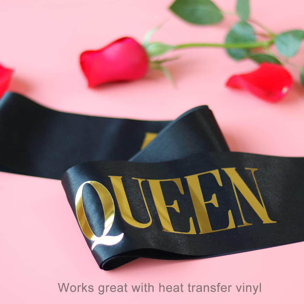 Docooniver Docooniver 6pcs Black Blank Sashes for Pageants Senior 2024 Prom Queen Custom Personalized Satin Sashes - View 4 of 6