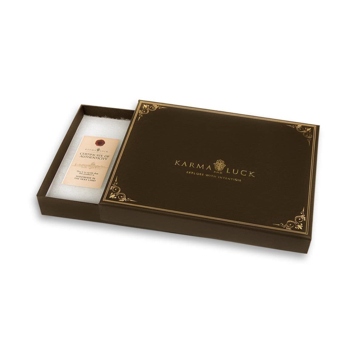 KARMA AND LUCK KARMA AND LUCK Ultimate Believer Multistone Healing Crystals Cross Holy Water Bible Symbols Protection Wooden Wall Blessing Plaque 11 Inch - View 5 of 8