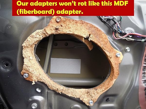 MJM Car Speaker Adapters Speaker Adapter Spacer Rings for Nissan Vehicles SAK140_69-1 Pair High Quality Sound Upgrade - View 3 of 4