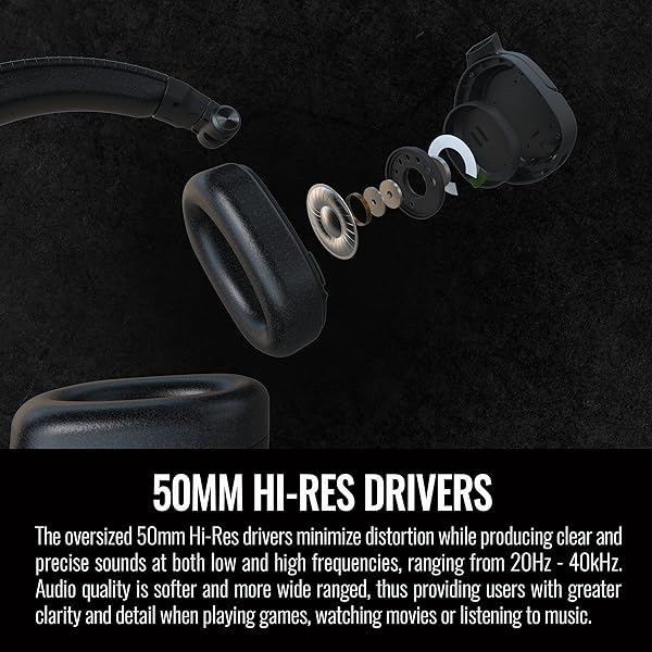 Thermaltake Thermaltake Argent H5 RGB 7.1 Gaming Headset: Hi-Res 50mm Drivers for PC, Xbox, PS4, Mac & More - View 7 of 10